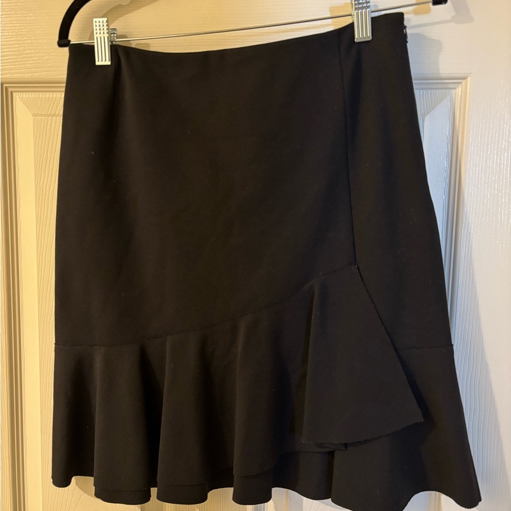 Akris Punto Asymmetrical Black Skirt Size 4